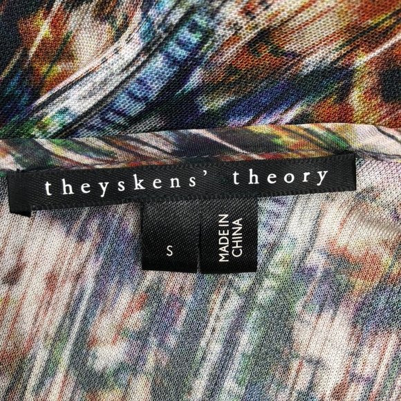 Theyskens' Theory Printed Crepe and Chiffon Tank - Picture 5 of 8